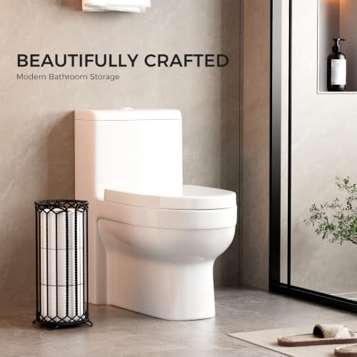 Toilet Paper Holder Stand,Freestanding Toilet Paper Reserve Storage Stand - Image 2