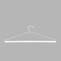 Strut Tube Pant Hangers 16” 14.5g (White, Box of 500)
