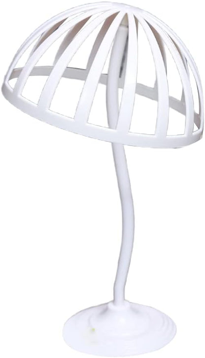 A Freestanding Wigs Hat Cap Storage Display Holder Rack Dryer Stand Organizer Mannequin for Head Model