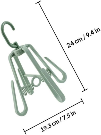 VOSAREA Windproof Hanging Shoe Organizer Hooks 3pcs Set Nordic Color Balcony Shoe Drying Rack 4 Hooks for Home and Insole Clip