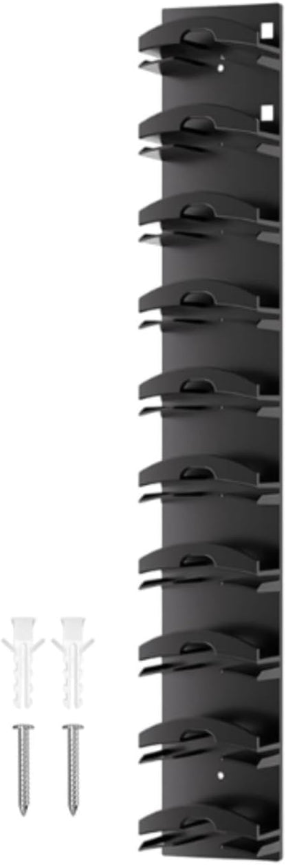 Baseball Caps Organizer Vertical Hat Holder Wall Mounted Modern Stand Hat Rack Hat Organizer for Living Room Entrance Closet, Black
