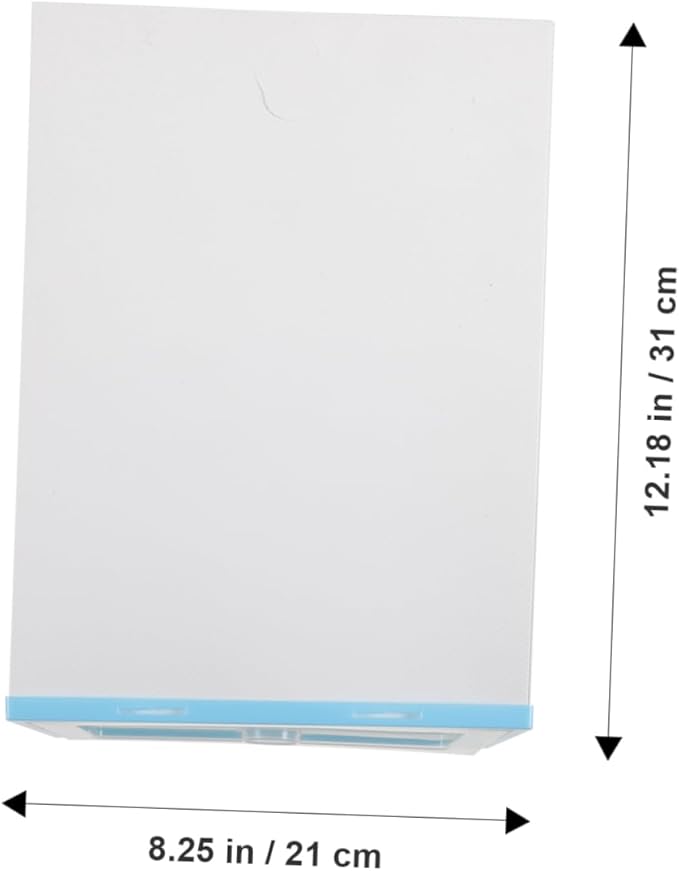 Garneck 6pcs Stackable Shoe Box Transparent Storage Case for Women Thickened Plastic Organizer for Spaces Easy Access and Space-saving Design Sky-blue