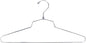 NAHANCO Metal Shirt Hanger, 16" Chrome-Plated, Standard Hook (Pack of 25)