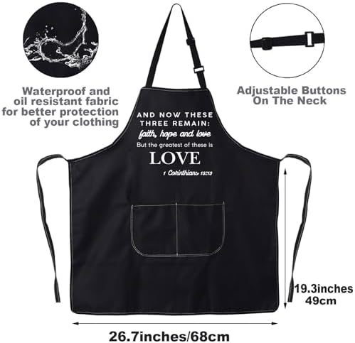 JNIAP Christian Kitchen Apron Christian Kitchen Gifts Bible Verse Apron Taste And See That The Lord Is Good Apron - Image 2
