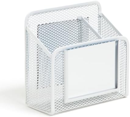 U Brands Magnetic Locker Cup with Mirror, Magnetic Pencil Holder, White by UBrands