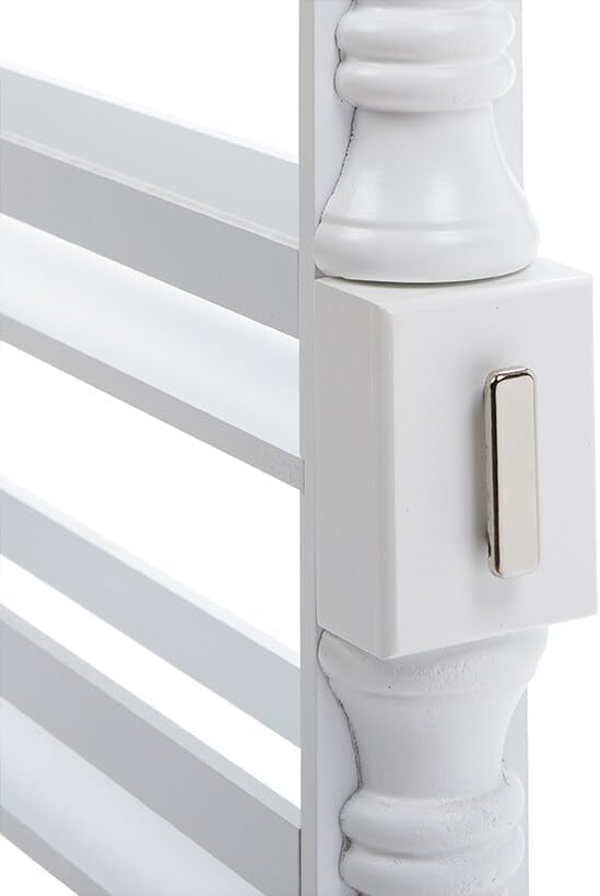 Slim Rolling Can and Spice Racks - White