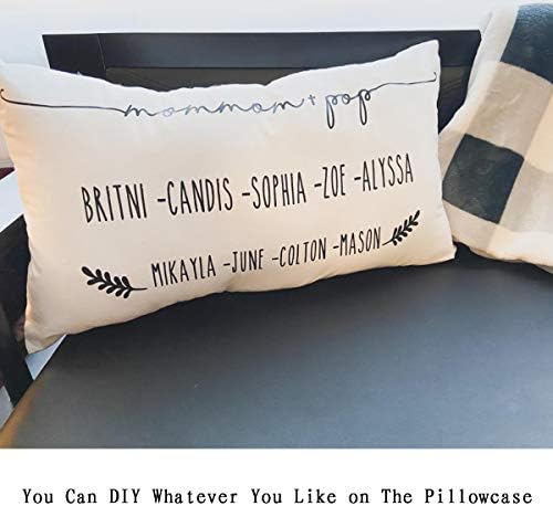 Thmyo 4-Pack 100% Cotton Lumbar Decorative Throw Pillow Case 12x20inch - Image 2