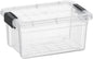 Superio Clear Plastic Storage Bin with Lid, 3.5 Qt, Non-Toxic, BPA Free, Odor Free, Organizer Storage Box, Stackable Plastic Tote for Home, Garage, School, and Office, X-Small