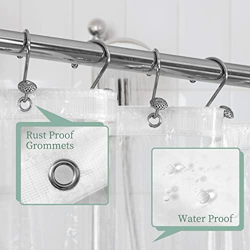 Mrs Awesome 72x80 Long Shower Curtain Liner Clear - Image 6