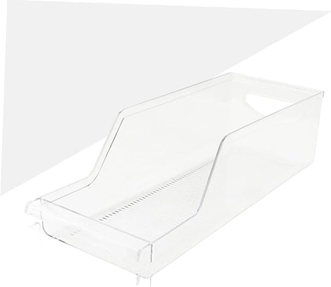 Zerodeko Beverage Storage Rack Organizer for Refrigerator – Beverage Can Dispenser Removable Divider Plastic for Pantry and Kitchen 6-Can Capacity