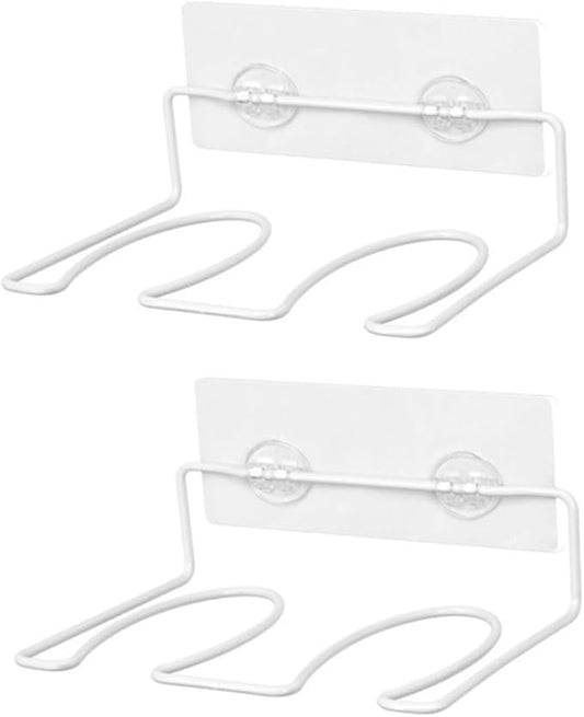 2Pcs Wall Mounted Shoe Rack Compact Storage Organizer for Entryway Bathroom Stylish White Hanging Shelf for Boots Shoes Space Saving for Home
