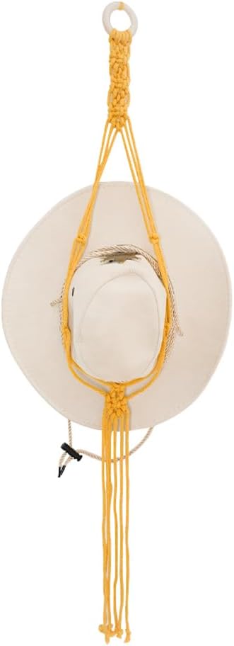 Macrame Hat Hangers for Wall Cowboy Hat Rack for Cowboy Hat Holder for Wall Hat Organizer for Bobo Room Decor Western Gifts for Women