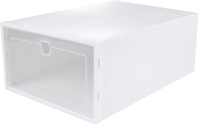 iplusmile 6pcs Transparent Shoe Storage Boxes Thickened PP Material Drawer Organizer for High Heels Sneakers Slippers Boots Protective Stackable Shoe Display Containers