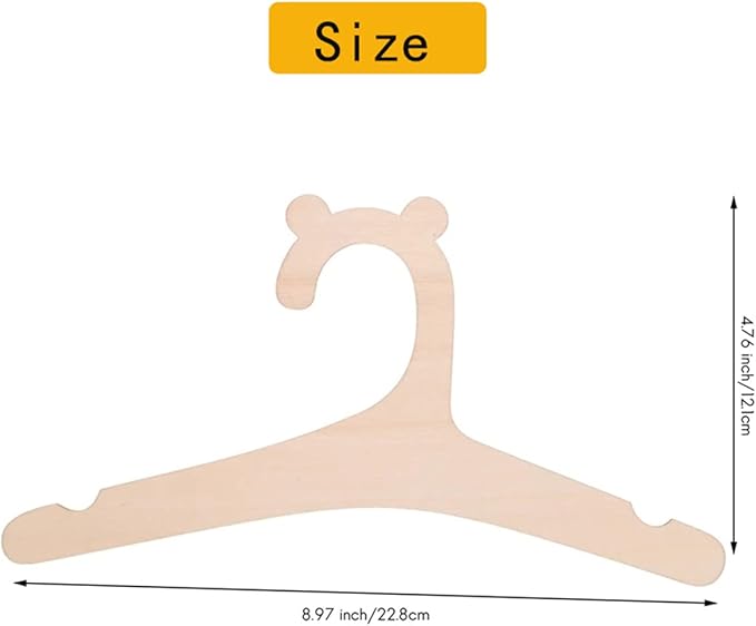Newborn Hangers for Baby Clothes,Baby Children Wooden Hangers for Clothes Hangers - 30 Pcs Set (9 inches)
