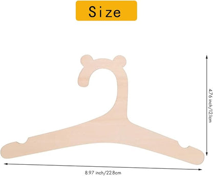Newborn Hangers for Baby Clothes,Baby Children Wooden Hangers for Clothes Hangers - 30 Pcs Set (9 inches)