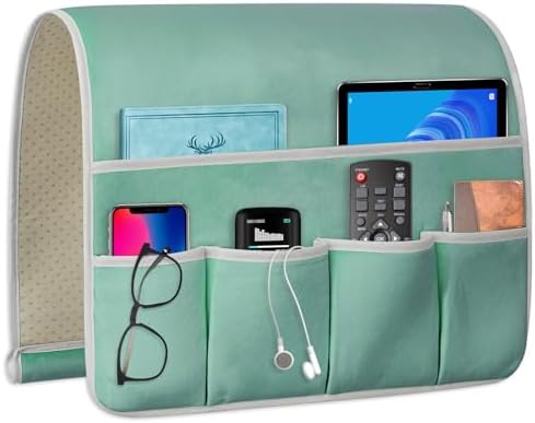 Remote Control Holder for Armchair Caddy, Remote Holder with 5 Pockets by WETRBWEH