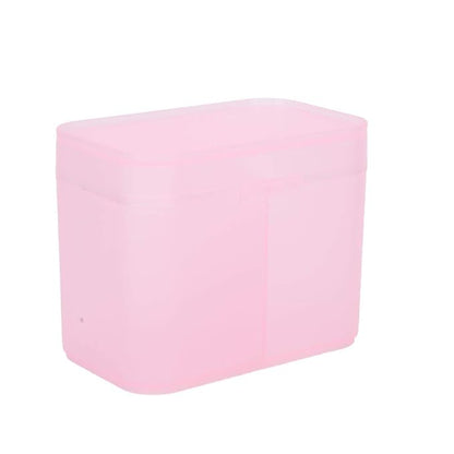Dioche 2 Grids Nail Storage Box Nail Polish Remover Pad Storage Container Cosmetic Storage Box Organizer Holder Cotton Film Box for Nail Tools, Cosmetics And Crafts Storage Boxes()