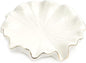Ceramic Self Draining Soap Dish White Lotus Leaf Soap Holder Waterfall Soap Dish Soap Savers for Bar Soap, for Bathroom, for Shower, for Bar Counter