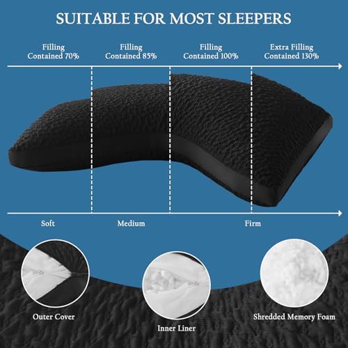 Side Sleeper Pillow for Neck & Shoulder Comfort, Cooling Cervical Contour - Image 4