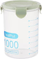 Joyzan Airtight Food Storage Container, Plastic Leak proof Canisters with Lids Kitchen Pantry Organization Cereal Dispenser Flour Sugar Dry Food Spaghetti Pasta Beans Nut Baking Supplies Marker 1000ml