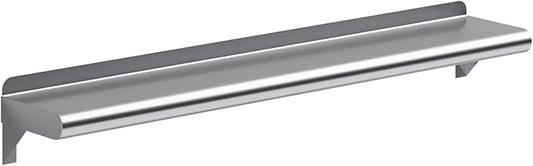 AmGood 6 in. x 36 in. Stainless Steel Wall Shelf | NSF | Metal Shelving | Garage, Laundry, Storage, Utility Room | Restaurant, Commercial Kitchen