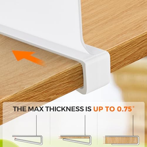 White Acrylic Shelf Dividers for Closets Organizer & Storage,12 Pack - Image 3