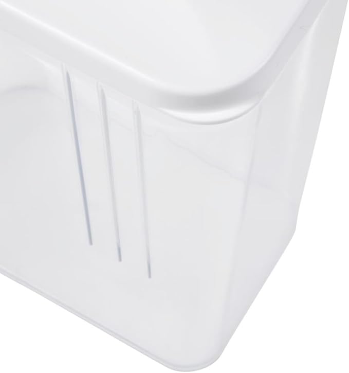 keeeper Paola Jug Box for Dry Food, Adjustable Dosing Lid, Plastic, 1.5 L, 11.5 x 7 x 21 cm, White