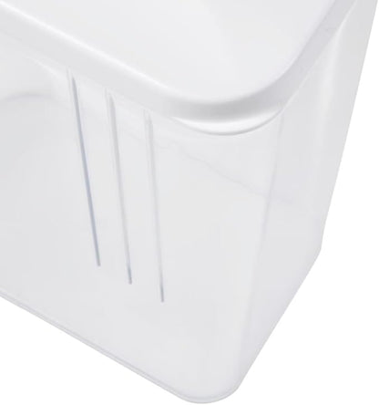 keeeper Paola Jug Box for Dry Food, Adjustable Dosing Lid, Plastic, 1.5 L, 11.5 x 7 x 21 cm, White