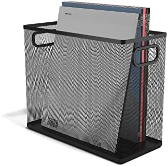 TRU RED Wire Mesh File Organizer, Large Single-Compartment, Black by TRURED