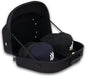 Homiegear Cap Carrier Case - Nylon and Crush-Proof Neoprene - Spacious Storage for Hats, Snap Back and Fitted Caps - Fits up to 14 Headwear - Removable Shoulder Strap, Eyelets for Ventilation – Black