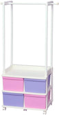 Iris Ohyama Kids Hanger cum Chest Drawers, Height 55.1 inches (140 cm)