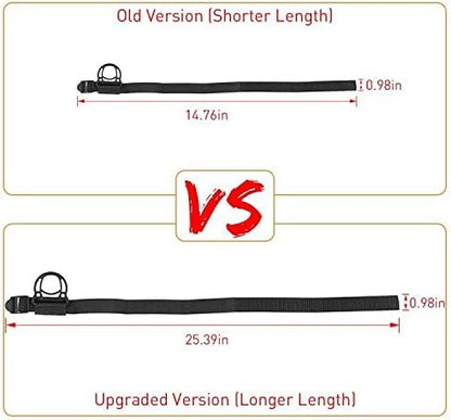 JeCar 2PCS Roll Bar Coat Hanger Clothes Hook for Jeep Wrangler CJ YJ TJ LJ JK JKU JL JLU JT Sports Sahara Freedom Rubicon & Unlimited X 2/4 Door (Black)