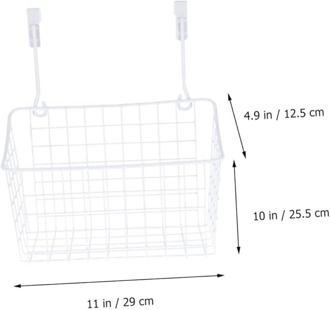 MAGICLULU Hanging Storage Rack over Door Basket Cabinet Storage Basket Closet Organizer Hanging Rack