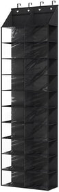 Over The Door Shoe Rack, 20 Large Pockets Over The Door Shoe Organizer 10 Tier Oxford Fabric Hanging Shoe Storage Organizer With 4 Metal Hook Over The Door Hanging Organizer