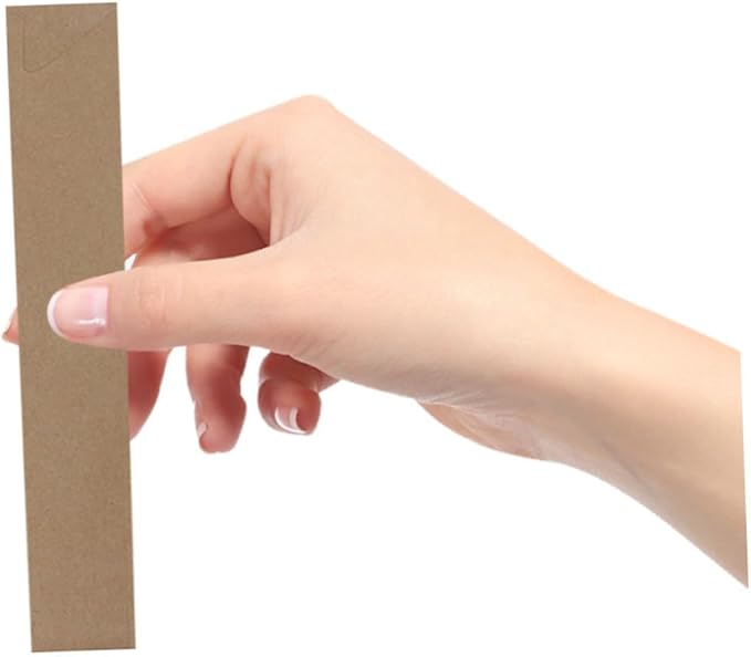 Angoily 200Pcs Disposable Kraft Paper Chopsticks Bags for Utensil Storage Portable Cutlery Holders for Bbq Picnic Travel Home Kitchen and Restaurant Use