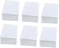 Outanaya 12pcs Thickened Transparent Stackable Plastic Shoe Storage Boxes White Shoe Organizer for Closet Entryway under Bed Use