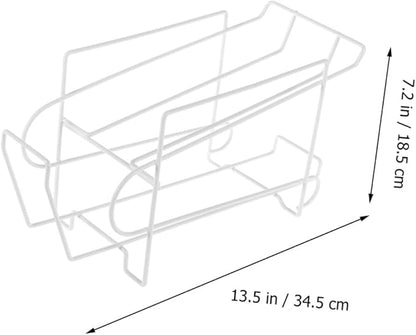 Zerodeko 1pc Iron Fridge Shelves Automatic Coverage Can Rack Fridge Organizing for Kitchen Pantry Storage