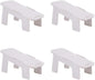 Milisten 4pcs Shoe Stacker Slots Space Saver Shoe Rack for Closet Organization Holder for Home Storage White