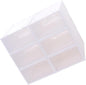 6pcs Stackable Shoe Container Thickened Plastic Shoe Storage Case for Women Organized Storage for Spaces White Design