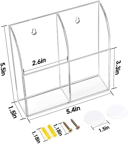 MaxGear Wall Marker Holder & Remote Control Organizer 2-Compartment - Image 6