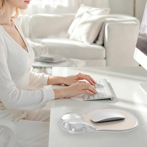 EooCoo Ergonomic Waterproof Mouse Pad with Gel Wrist Rest Support - Image 7