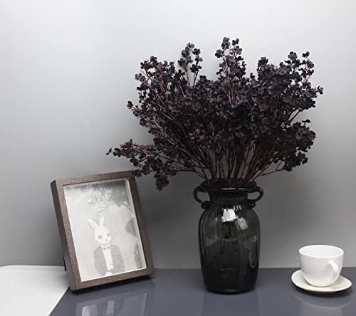 20pcs Babys Breath Artificial Flowers Gypsophila Bouquet Bulk Fake Spring Silk Small Flowers Real Touch Faux Floral for Home Kitchen Garden Wedding Christmas Halloween Party DIY Decor (Black) - Image 5