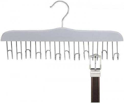 Only Hangers White Wooden Belt Hanger