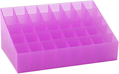 Cabilock 2pcs Slots Lipstick Organizer Makeup Storage Box for Lipsticks Jewelry and Cosmetics Desktop Holder for Home and Beauty Shop