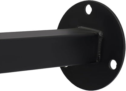 DYRABREST Wall Mounted Ribbon Organizer Rack, Metal Wrapping Paper Organizer Storage, Removable 12-Tier Hijab Organizer, 50lbs Load Capacity for Home, Craft Room, Flower Shop (Black, 31.5 x 47.2 in)