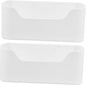 2pcs Kitchen Shelves Wall Mount Organizer under Cabinet Pantry Storage Box Adhesive Cabinet Door Holder Wall Mount Storage Organizer