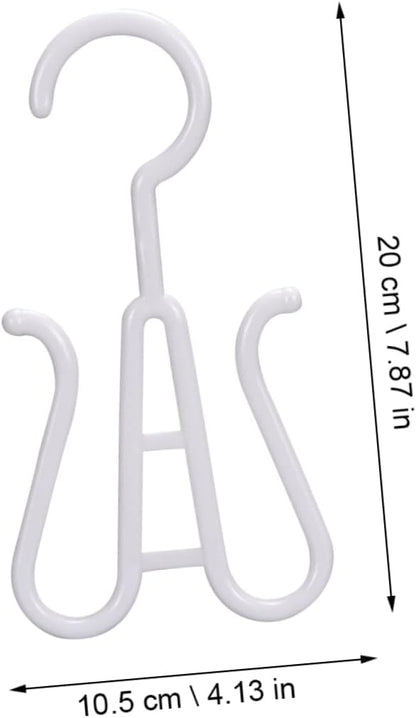 IMIKEYA 10Pcs Plastic Shoes Drying Hook Double Hook Design for Slippers Boots and Towels and Strong Shoe Hangers for Easy Organization and Space Saving