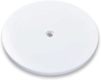 6 inch Lazy Susan Turntable White Acrylic Ball Bearing Rotating Tray for Spice Rack Table Cake Kitchen Pantry Decorating Bathrooms TV Laptop Computer Monitor, 30-lb Load Capacity (360˚ Rotation)