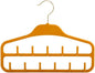 Anti-Slip Yellow Plastic 2 Pack Belt Hanger Tie Rack for Closet Sturdy Belt Organizer with 360 Degree Swivel