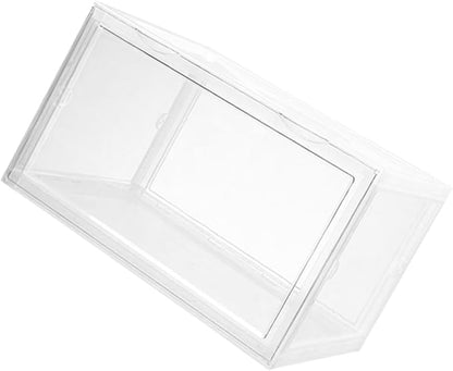 Shoe Box with Dustproof Door Buckle, Stackable Shoe Storage Container for Home and Closet Organization